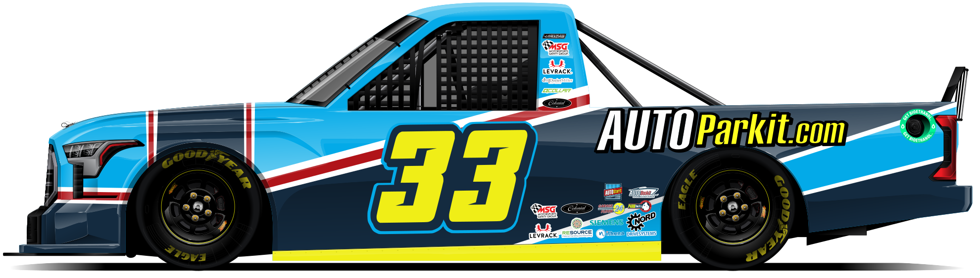 #33 AUTOParkit NASCAR Truck — Side View